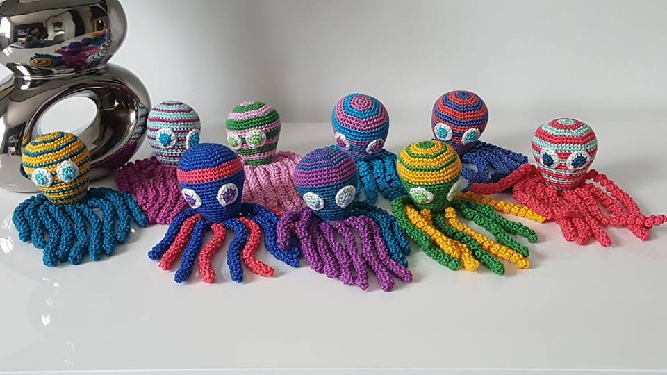 Tuto tricot tricotin doudou pieuvre