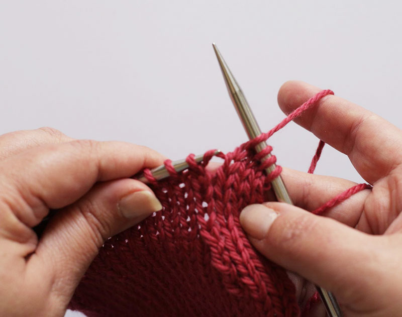 Tricot augmentation droite gauche