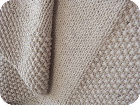 Couverture de bébé tricot aiguille