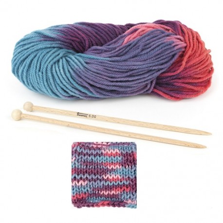 Tricot aiguille laine